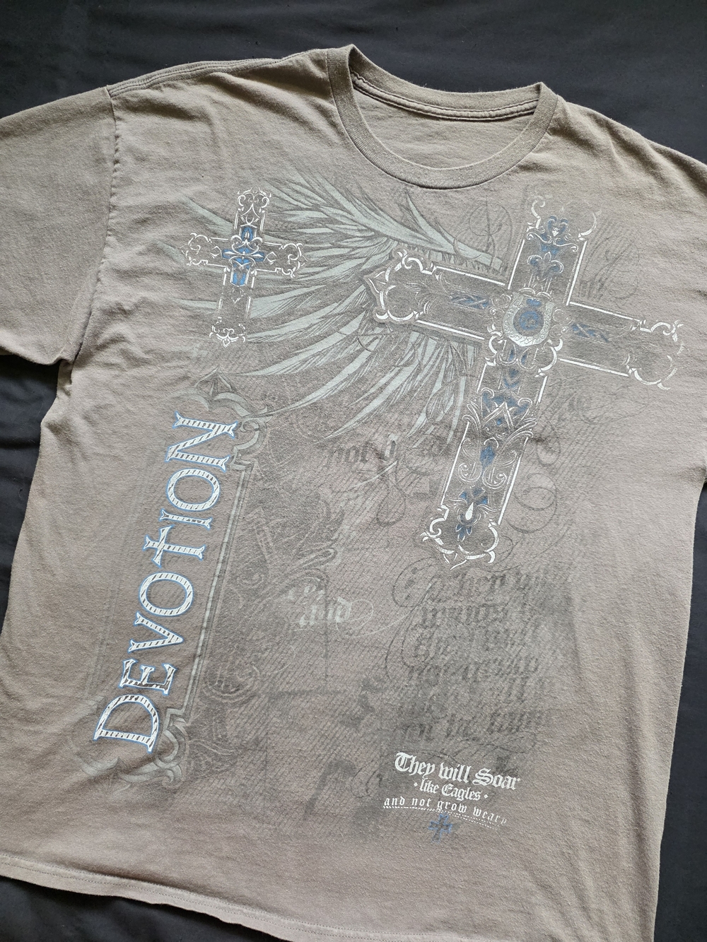 Vintage Y2K VTG Angel Religion Devotion Graphic Tee